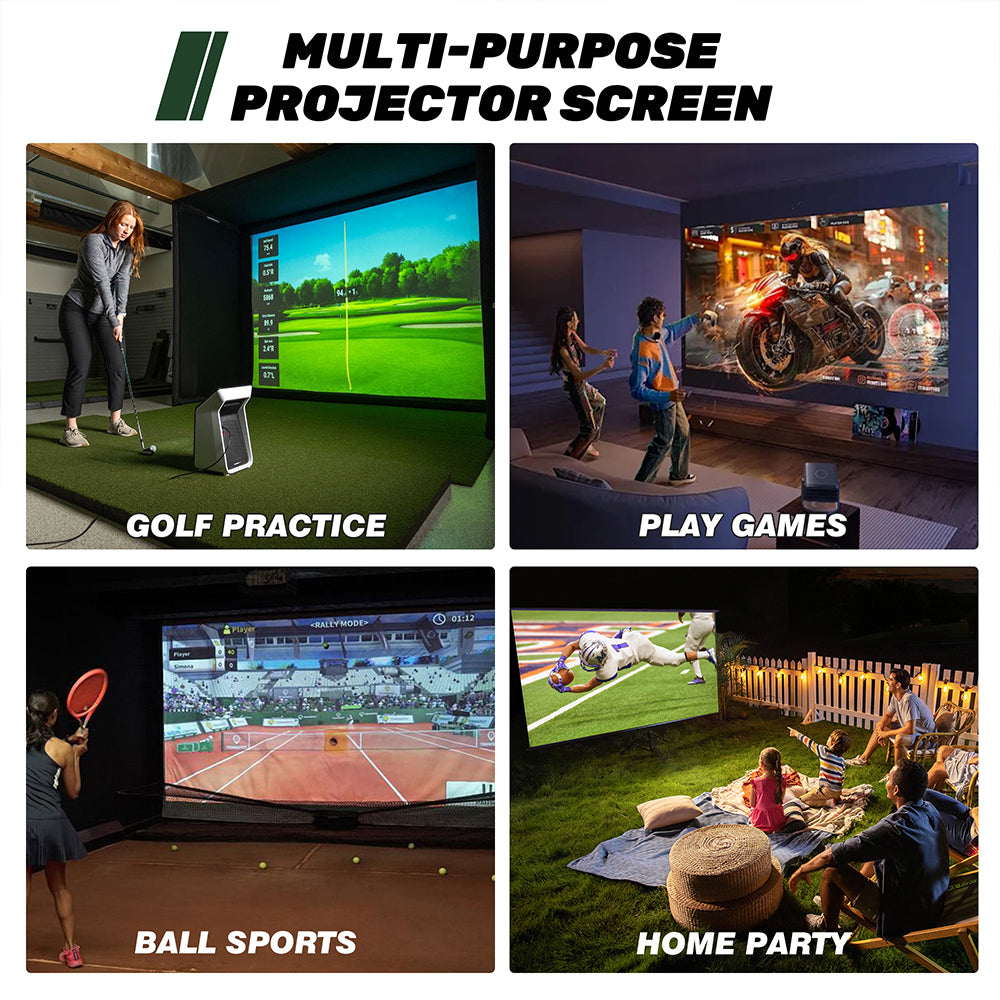 Pro Gray Golf Impact Screen – 480gsm Flame Retardant