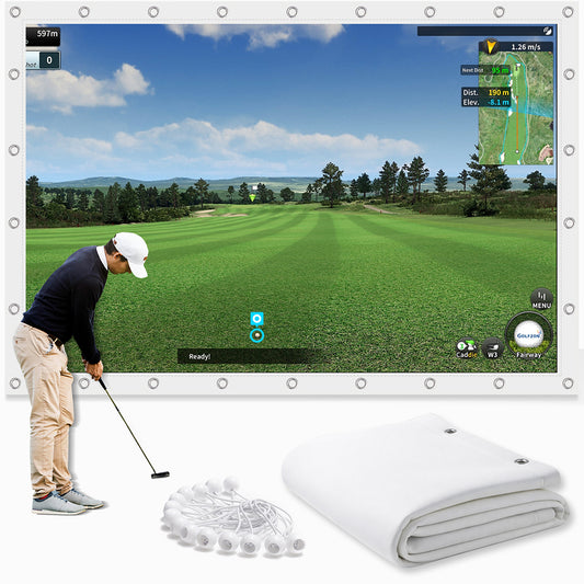 Classic White Golf Impact Screen – 480gsm Standard