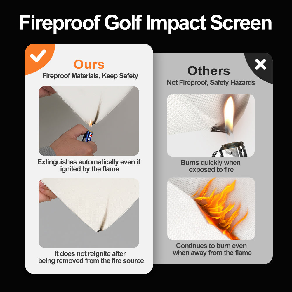 Easy Setup Golf Simulator Enclosure with Zipper Lock