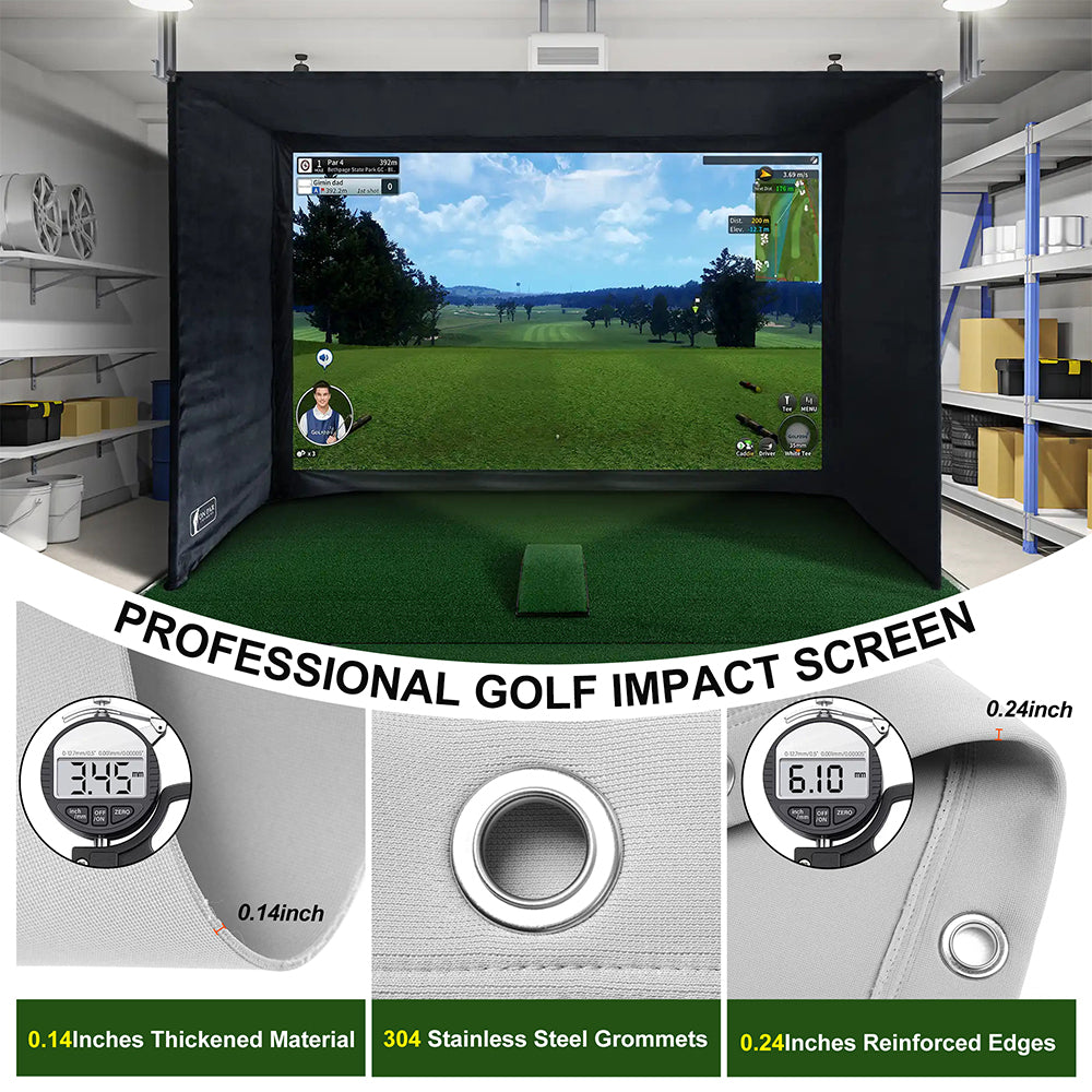 Pro Gray Golf Impact Screen – 480gsm Flame Retardant