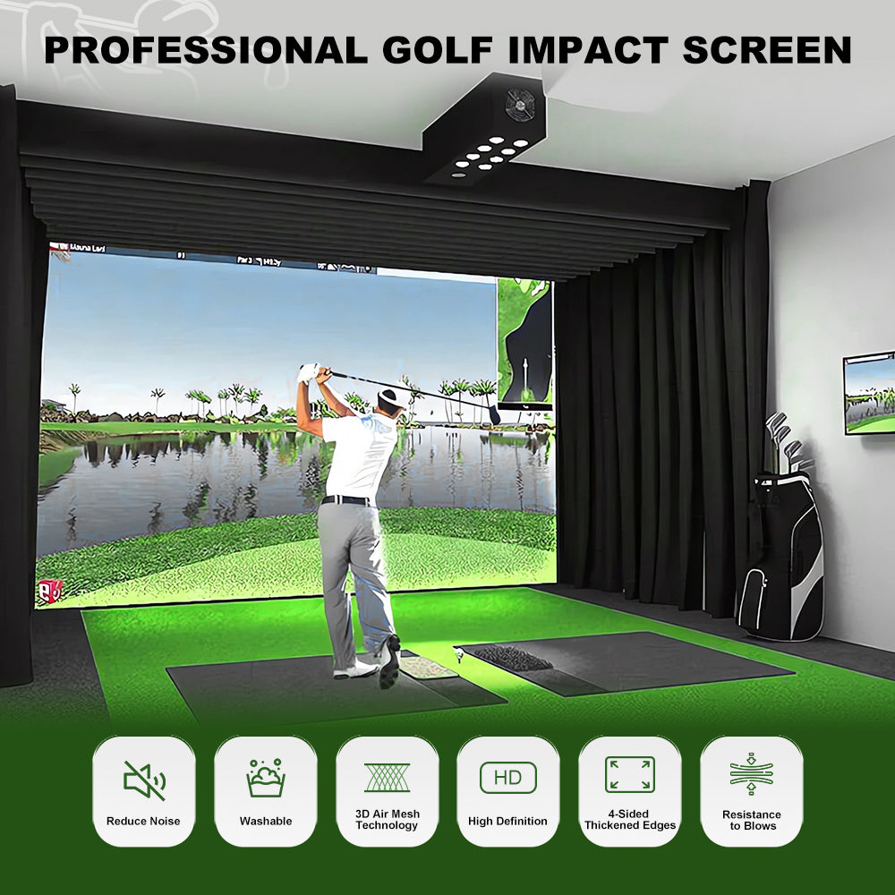 Classic White Golf Impact Screen – 480gsm Standard