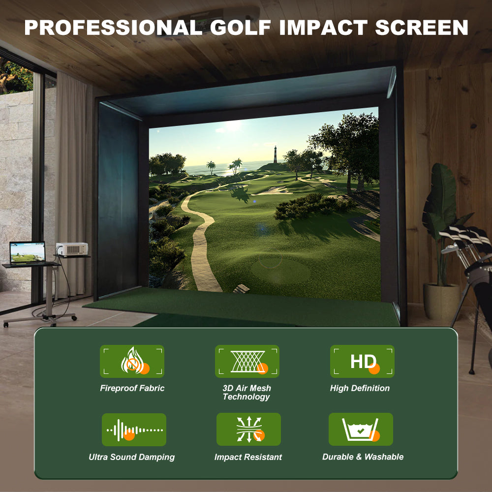 Pro Gray Golf Impact Screen – 480gsm Flame Retardant